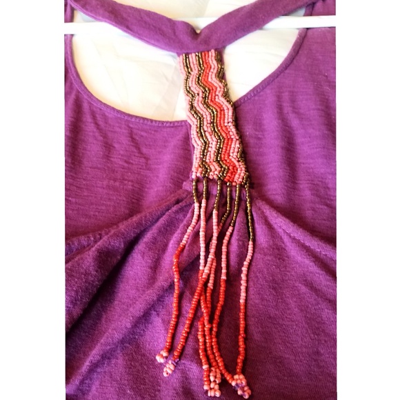 Roxy Flowy Tank with Back Beaded Detail - Picture 2 of 3